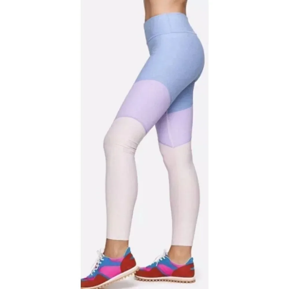 NWT Outdoor Voices 7/8 Springs Lilac/Lavender Dahlia Leggings Women's Small